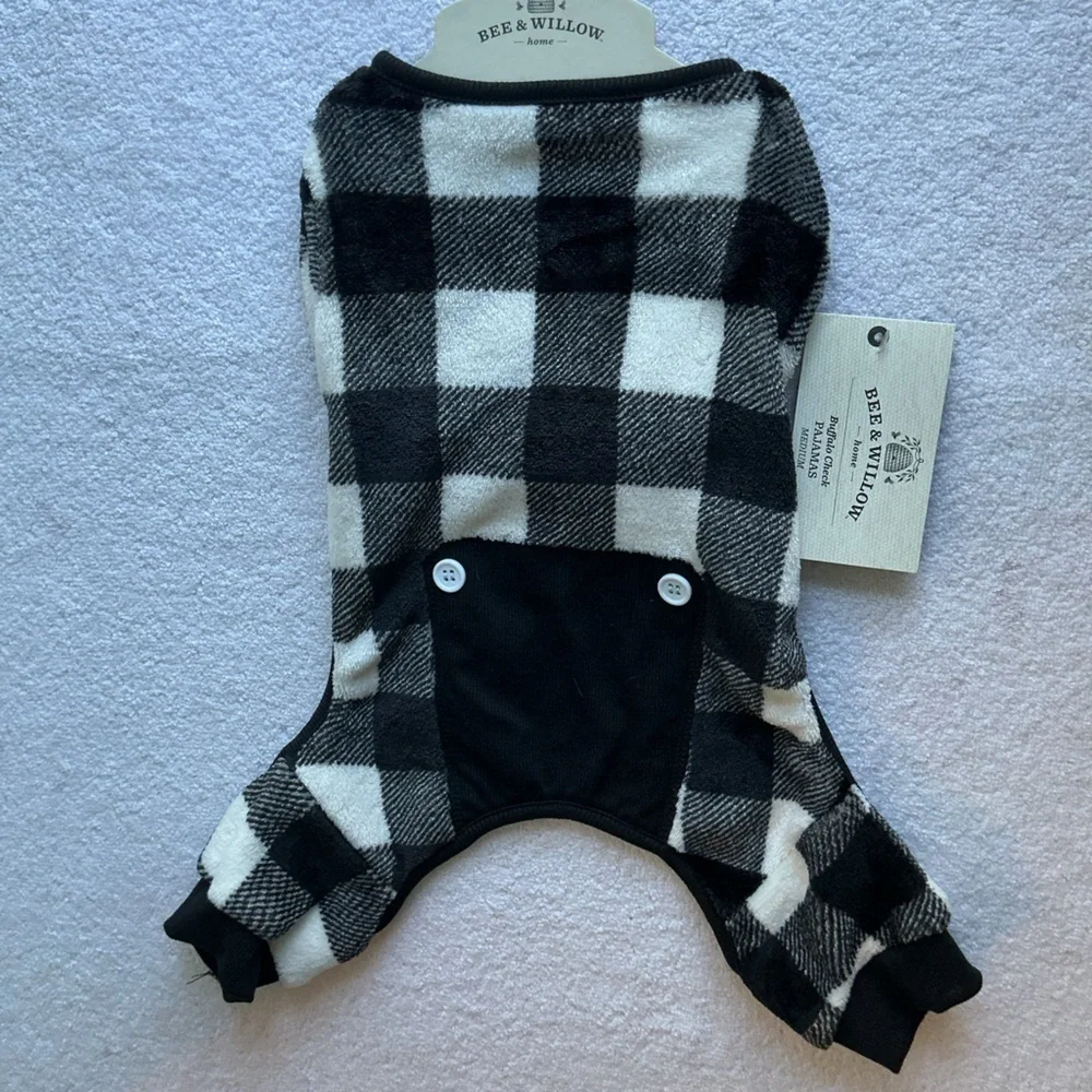 Bee&Willow Buffalo Check Dog Pajamas Medium
